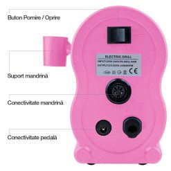Freza Unghii Profesionala XPERT Ultra LUXORISE 35.000 RPM Pink 5