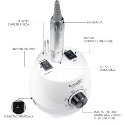 Freza unghii profesionala PowerGenius PRO LUXORISE 30.000 RPM 7