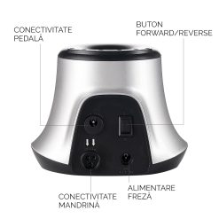 Freza unghii profesionala iFORCE PRO LUXORISE 30.000 RPM Silver 6