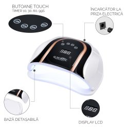 Lampa UV LED pentru doua maini 140W INFINITY PRO LUXORISE White 5