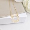 Lantisor Cercul Roman - Pandantiv cu data nasterii in cifre romane - Argint 925 placat cu Aur Galben 18K-Toate >> Argint 925 >> Lantisoare Argint >> Noutati