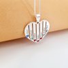 Lantisor Inima familiei - 7 nume si cristale Swarovski - Argint 925-Personalizate >> Ocazie >> Familia mea