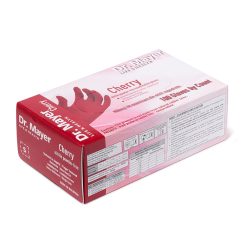 Manusi nitril nepudrate Dr. Mayer Cherry Red XS 100 buc-Saloane-Protectie si igienizare
