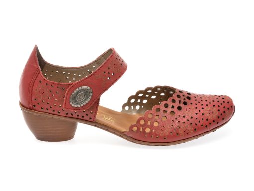 Pantofi casual RIEKER rosii
