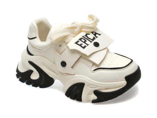 Pantofi sport EPICA alb-negru