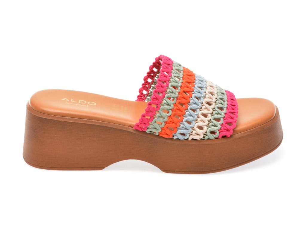 Papuci casual ALDO multicolor