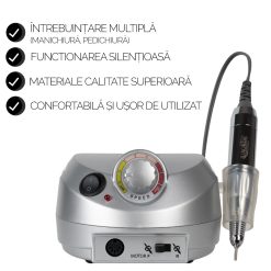 Pila electrica profesionala PowerPRO Elite LUXORISE 30.000 RPM Silver 3
