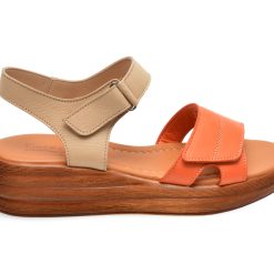 Sandale casual IMAGE portocalii