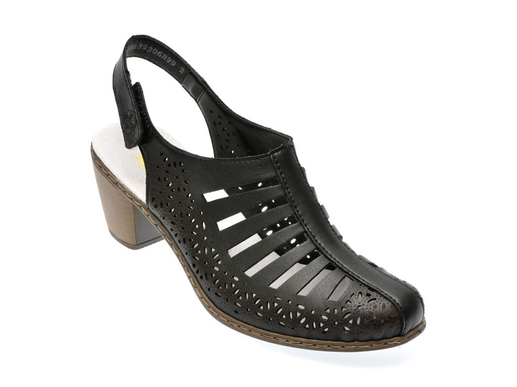 Sandale casual RIEKER negre