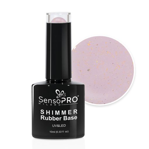 Shimmer Rubber Base SensoPRO Milano - #19 Glimmer Champagne