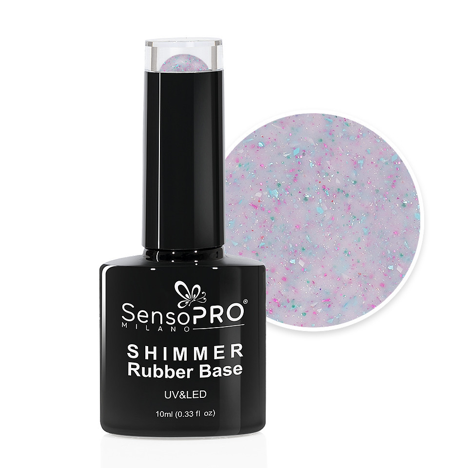 Shimmer Rubber Base SensoPRO Milano - #41 Beaded Rainbow