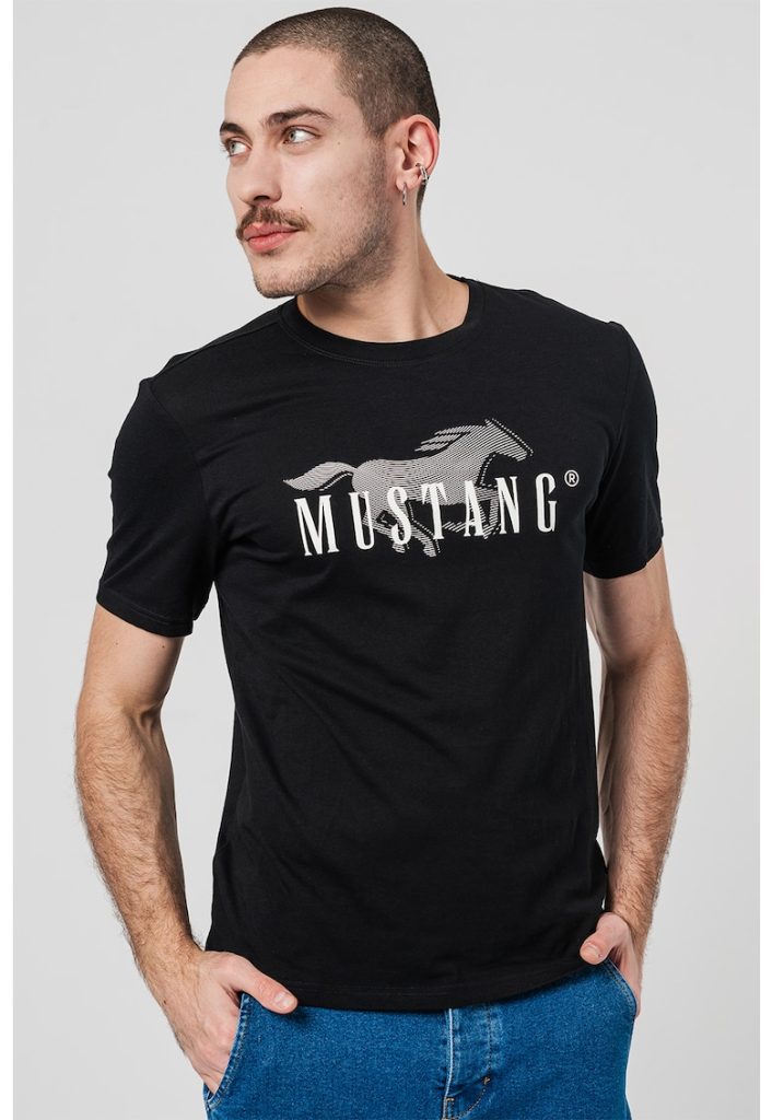 Tricou cu imprimeu logo Austin-BARBATI-IMBRACAMINTE/Tricouri si maiouri