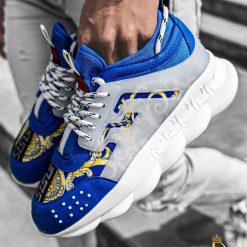 Adidasi Sport de barbati cu talpa inalta ultra light albastri – AD74 2