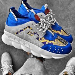 Adidasi Sport de barbati cu talpa inalta ultra light albastri – AD74 5