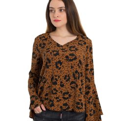 Bluza vaporoasa cu maneci tip clopot Georgia-FEMEI-IMBRACAMINTE/Bluze