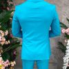 Costum de barbati albastru: Sacou si Pantalon - C4803-Costume