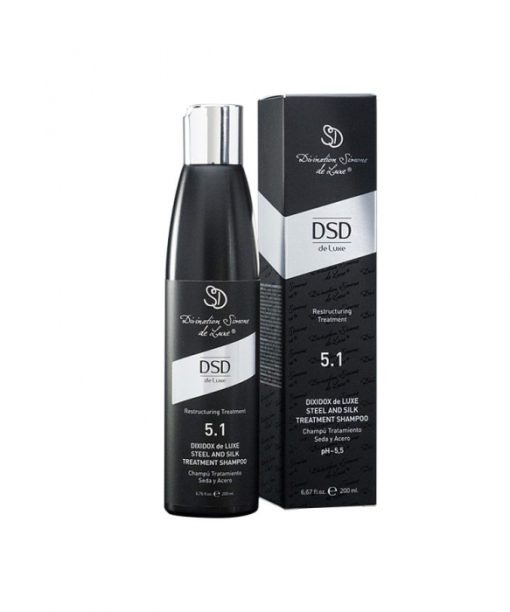 DSD de Luxe 5.1 Dixidox de Luxe Steel and Silk Treatment Shampoo - Sampon catifelizare si fortificare 200 ml-Tip Ingrijire-Ingrijire Par