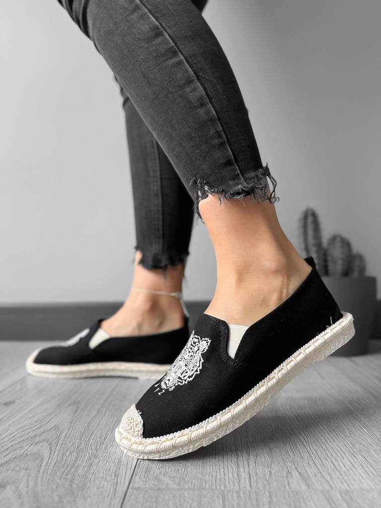 Espadrile dama casual negre H003-Incaltaminte > Incaltaminte dama > Espadrile dama