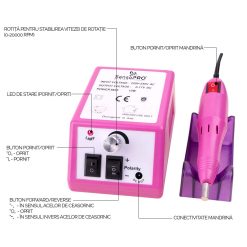 Freza Unghii Profesionala Star Nails SensoPRO Milano 20000 RPM Roz 4