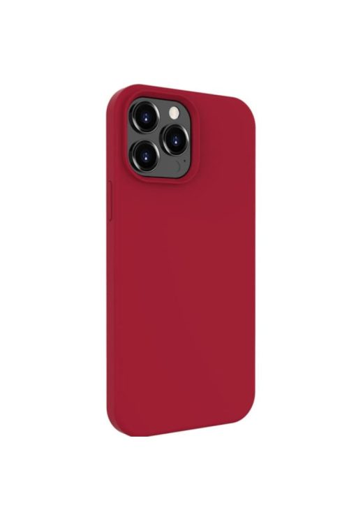 Husa de protectie Liquid Silicon pentru iPhone 13 Pro Max - Dark Red-FEMEI-