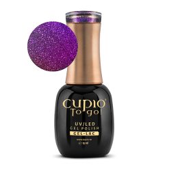 Oja semipermanenta Cupio To Go! Gold Collection Electric Purple 15ml-Manichiura-Oje Semipermanente