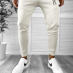 Pantaloni de trening bej conici 12260 K6-1-Pantaloni > Pantaloni de trening