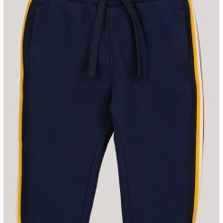 Pantaloni de trening cu benzi contrastante-BAIETI-IMBRACAMINTE/Blugi