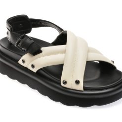 Sandale casual GRYXX alb-negru
