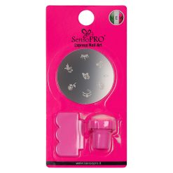 Set Stampila Unghii cu Matrita Express Nail Art SensoPRO Milano 1