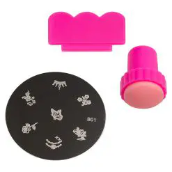 Set Stampila Unghii cu Matrita Express Nail Art SensoPRO Milano-Nail Art  data-src=