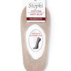 Talpici bumbac cu silicon aplicat la calcai Marilyn Cotton Anti-Slip-FEMEI