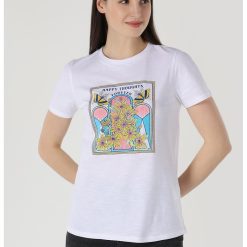 Tricou cu imprimeu grafic-FEMEI-IMBRACAMINTE/Tricouri si maiouri