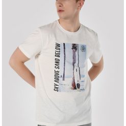 Tricou de bumbac cu imprimeu-BARBATI-IMBRACAMINTE/Tricouri si maiouri