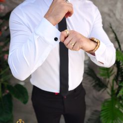 Camasa alba de barbati cu butoni CR153 3