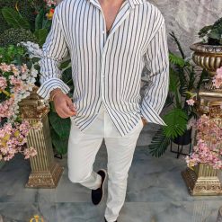 alba cu dungi negre - CR166-Camasi