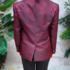 Costum bordeaux ceremonie copii set 4 piese K5272 6 1