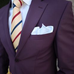 Costum de barbati grena Regular Fit Sacou si Pantalon C4844 3