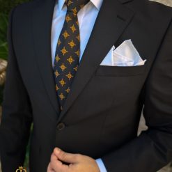 Costum de barbati negru Regular Fit Sacou si Pantalon C4842 2