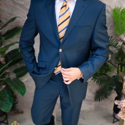 Costum de barbati verde englezesc Regular Fit Sacou si Pantalon C4846 3