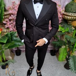 Costum negru Ceremonie Sacou si Pantalon C4056 3