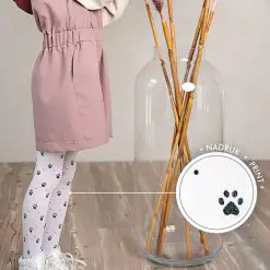 Dresuri copii microfibra cu model labute Knittex Ginny 40 den-COPII