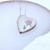 Medalion inima cu poze in interior - Beauty and the Beast - Argint 925 Rodiat-Toate >> Argint 925 >> Lantisoare Argint >> Noutati