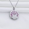 Medalion rotund cu poze in interior - Tree of Love - Argint 925 Rodiat-Toate >> Argint 925 >> Lantisoare Argint >> Noutati