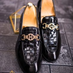 Mocasini barbatesti piele lacuita din piele naturala One Cut P1819 3