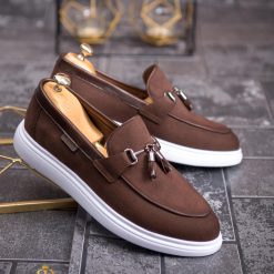 Mocasini de barbati casual maro inchis talpa inalta ultra usoara – AD613 4