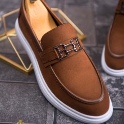 Mocasini de barbati casual maro talpa inalta ultra usoara – AD607 3