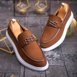 Mocasini de barbati casual maro talpa inalta ultra usoara – AD607 4