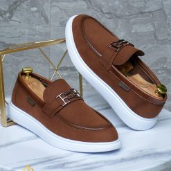 Mocasini de barbati casual maro talpa inalta ultra usoara – AD607 6