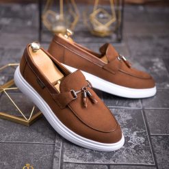 Mocasini de barbati casual maro talpa inalta ultra usoara – AD609 3