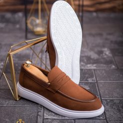 Mocasini de barbati casual maro talpa inalta ultra usoara – AD612 3